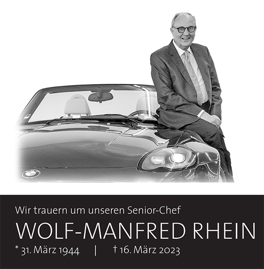 Wolf Manfred Rhein Gründer der BMW Rhein Gruppe